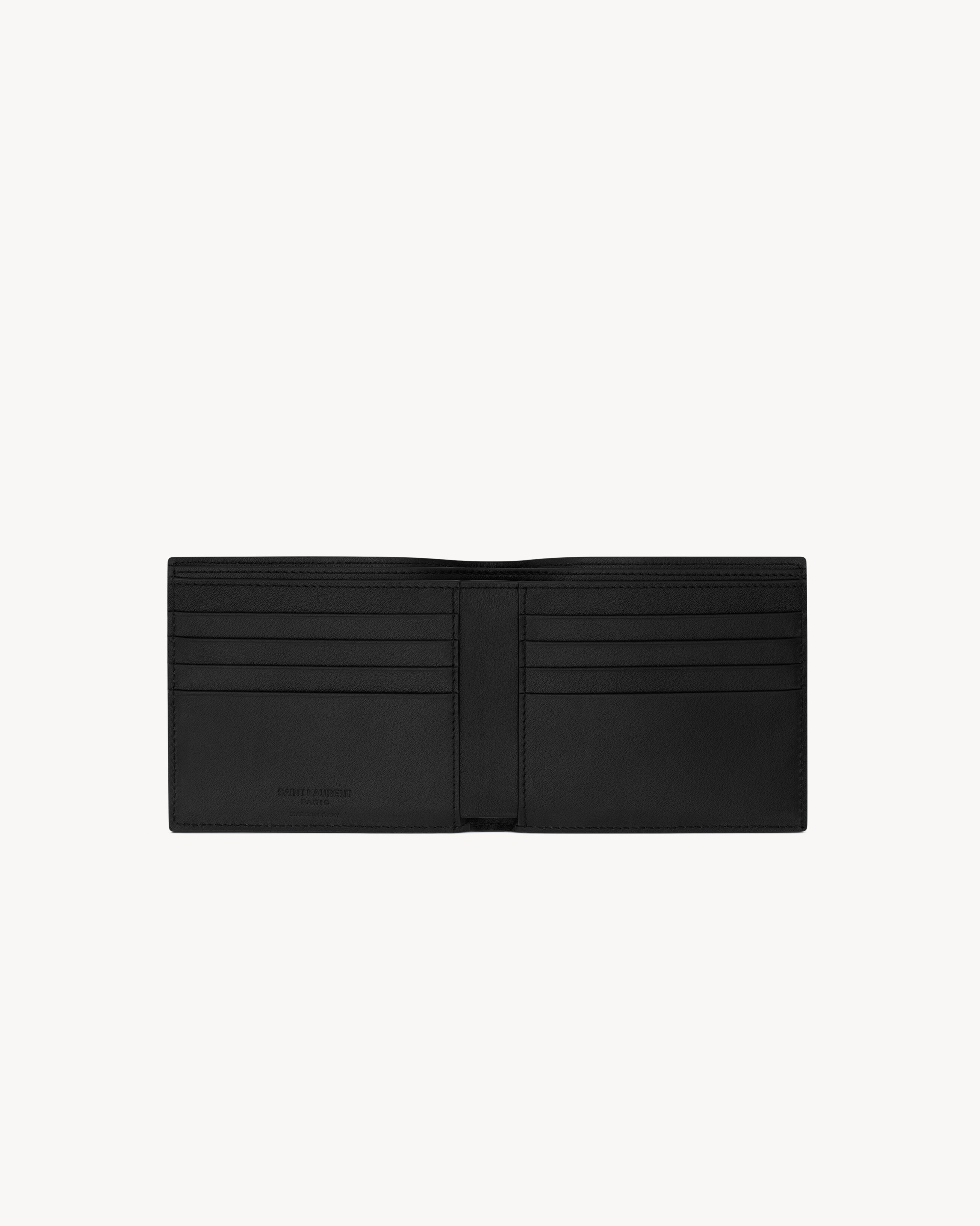 SAINT LAURENT PARIS EAST/WEST WALLET IN RIPPLE LEATHER - 4