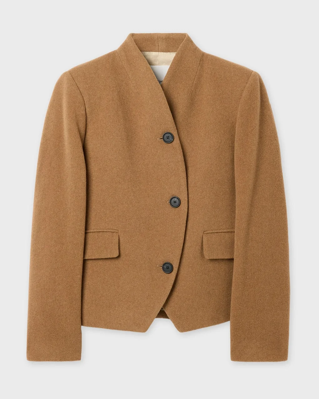 Jacket Short Curved Camel - 1