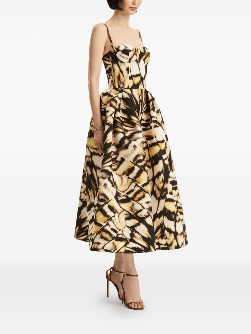 silk midi dress - 3