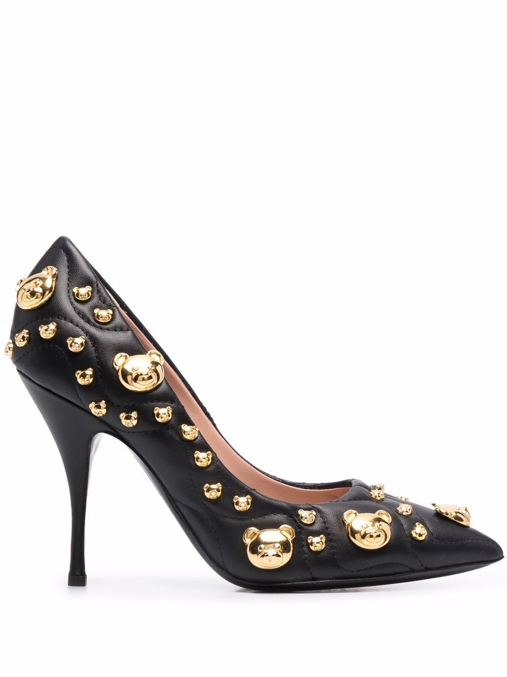 stud-embellishment pointed-toe pumps - 1