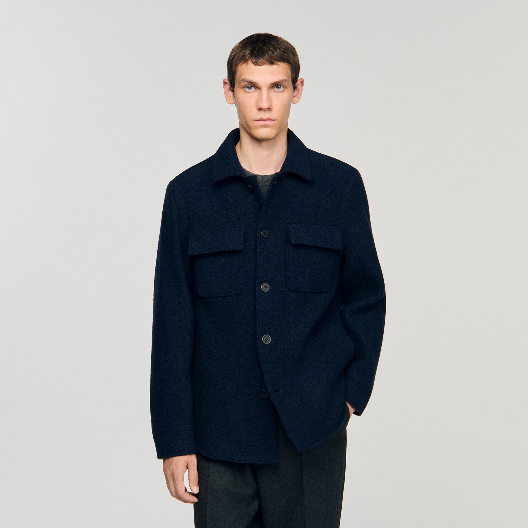 WOOL OVERSHIRT - 4