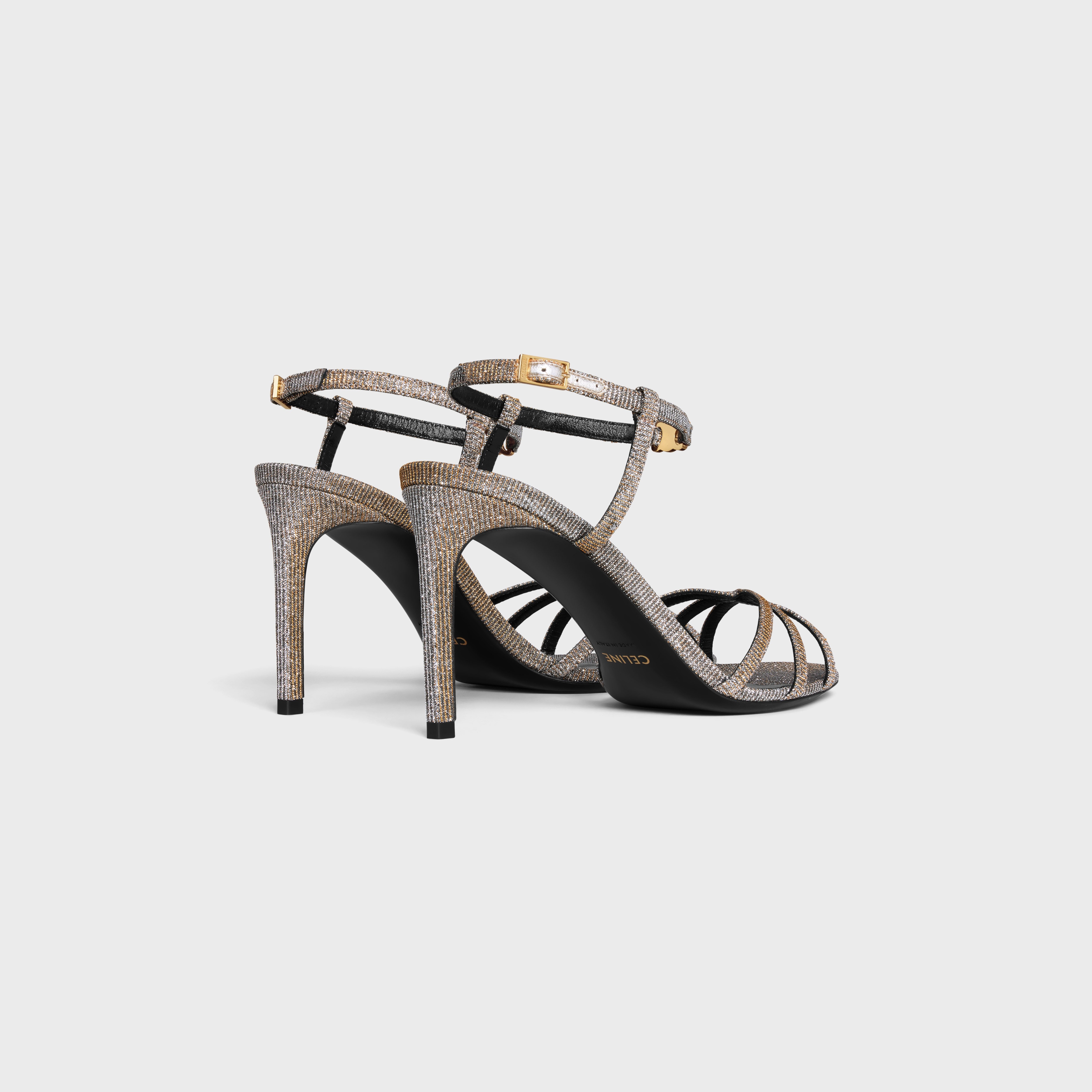 CELINE SOIR SANDAL in IRIDESCENT FABRIC - 3