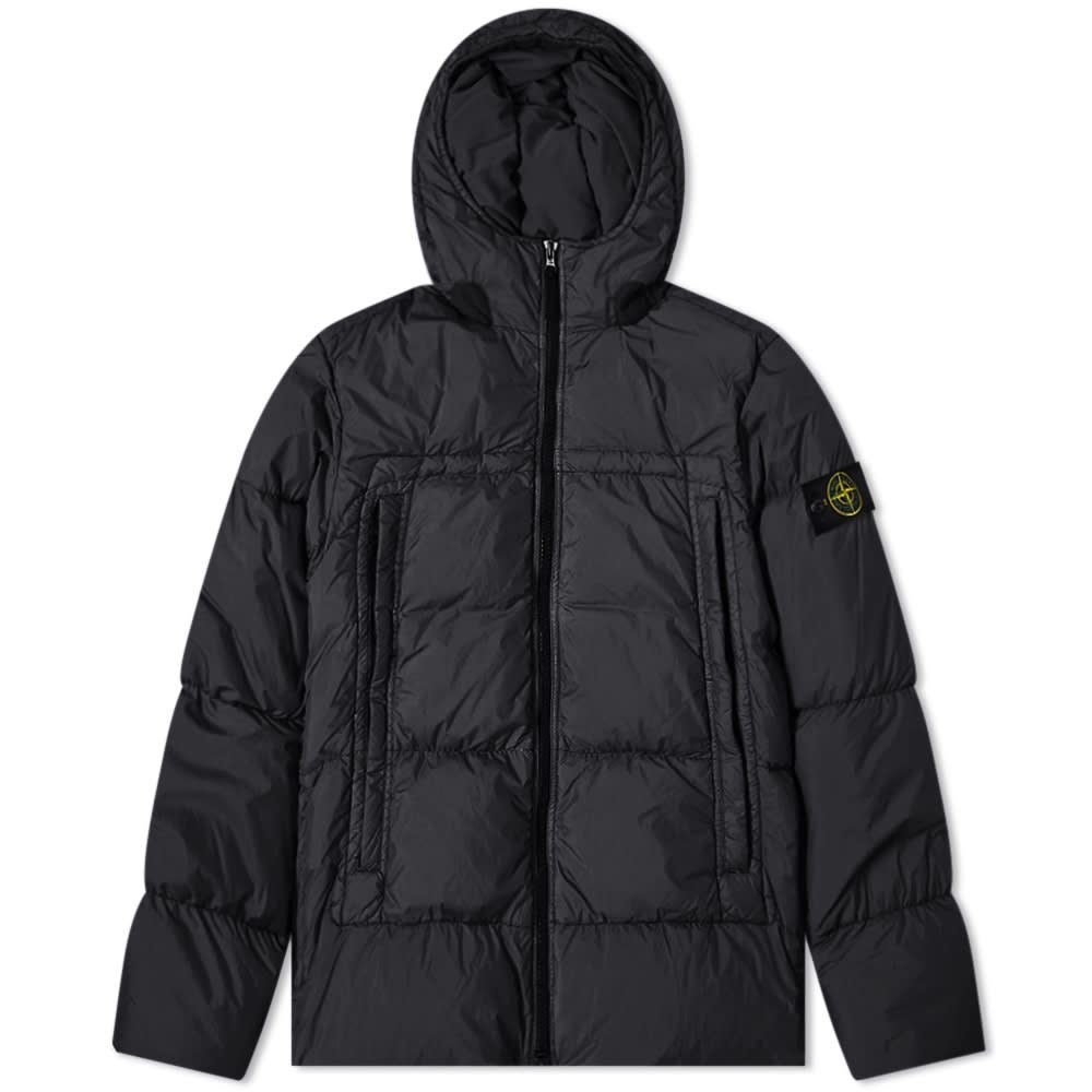 Stone Island Crinkle Reps Hooded Down Jacket - 1