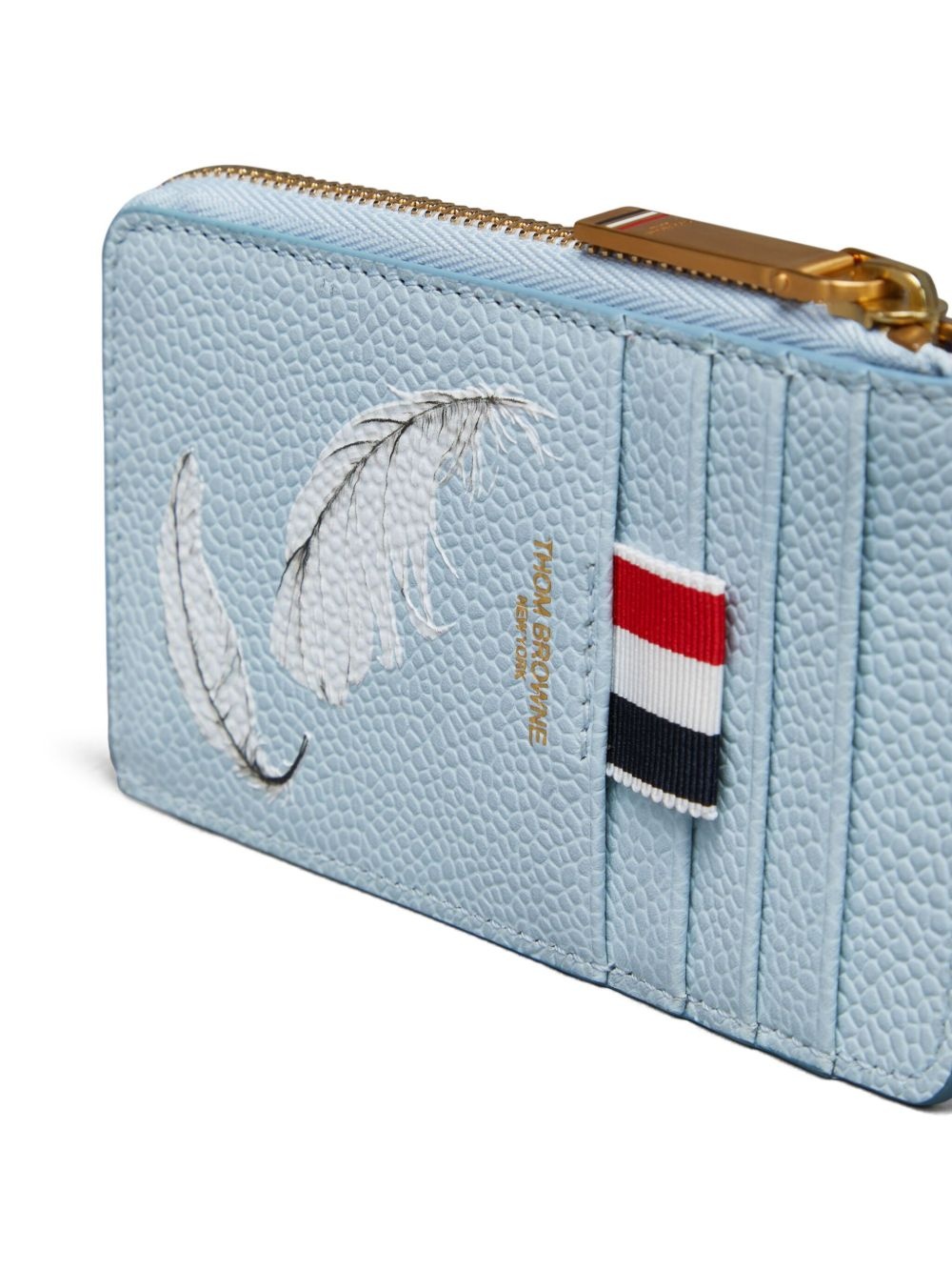 feather-print card holder - 4