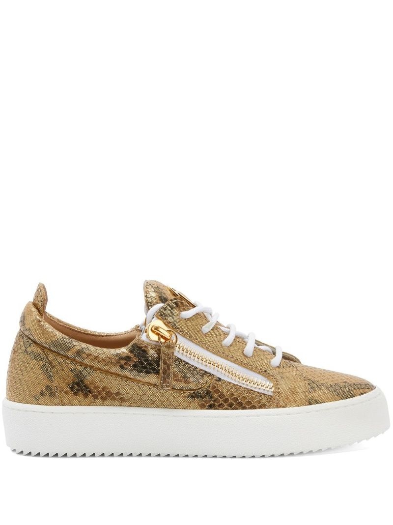 Gail snakeskin-effect sneakers - 1