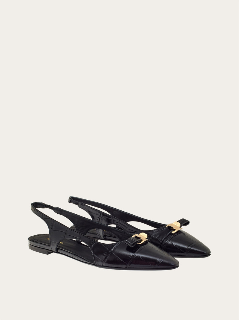 Slingback ballet flat with mini bow 5