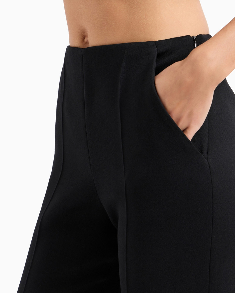 Straight trousers in stretch virgin wool 5