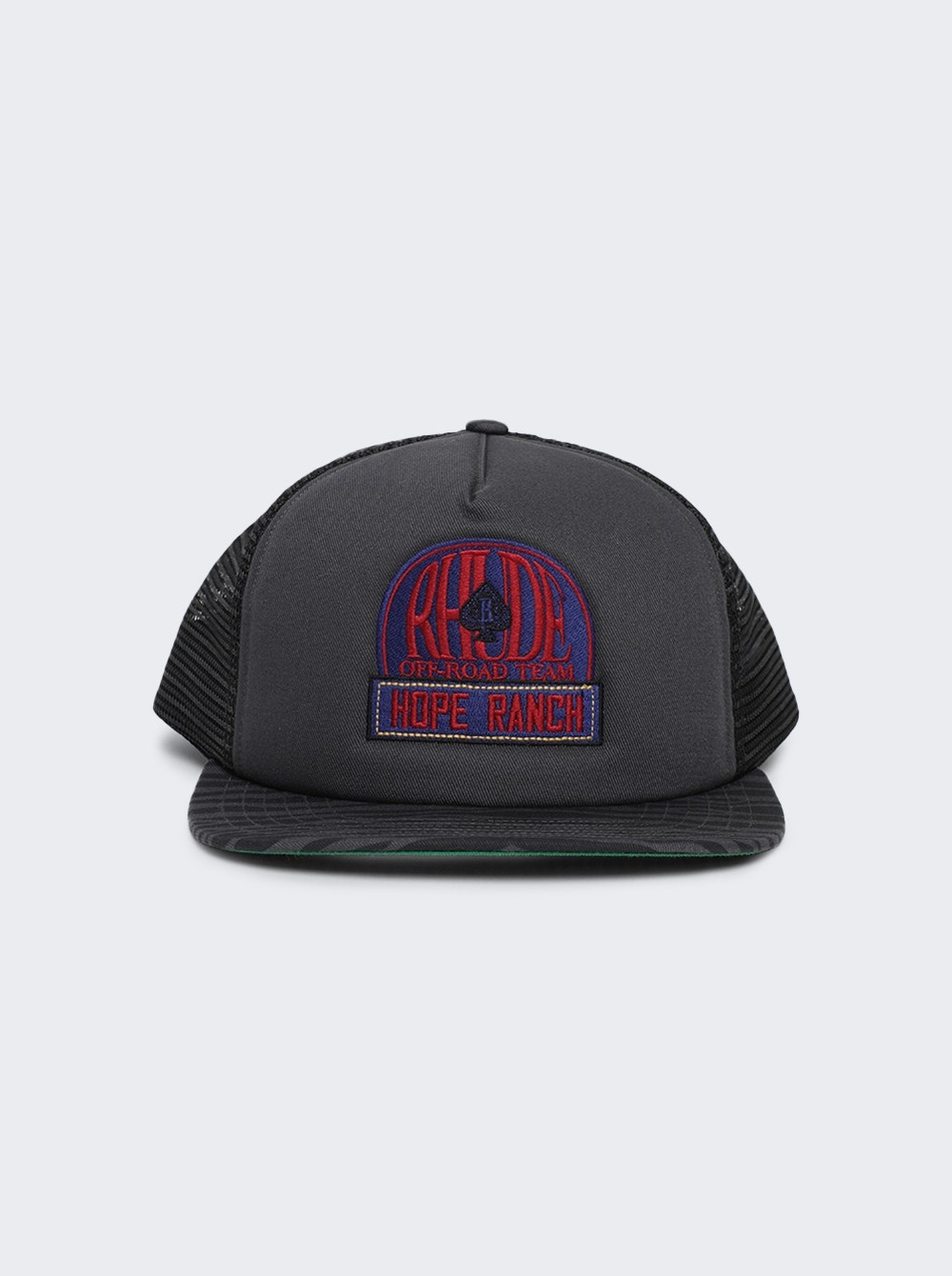 Zebra Trucker Hat Charcoal Black - 1