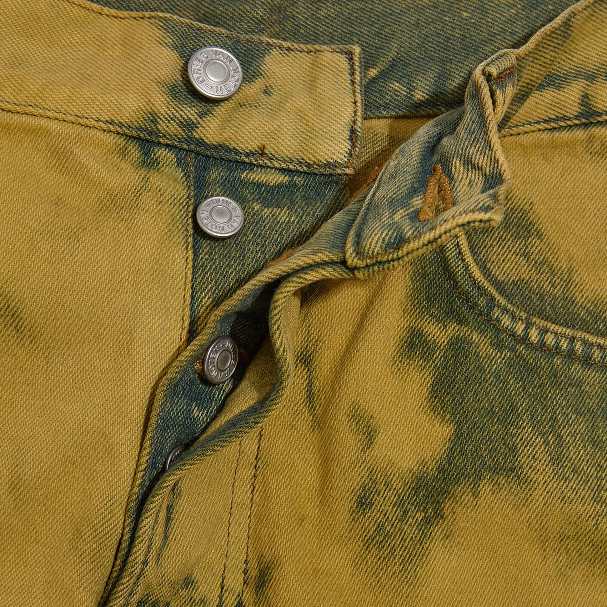 Dries Van Noten Pine Pants 'Lime' - 3
