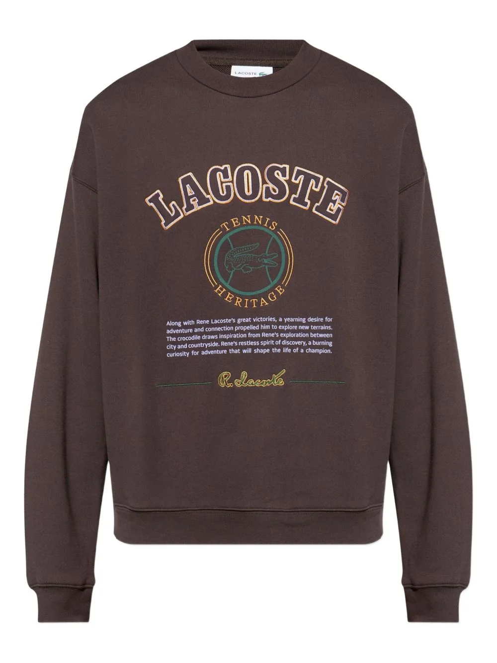 Heritage-embroidered fleece sweatshirt - 1