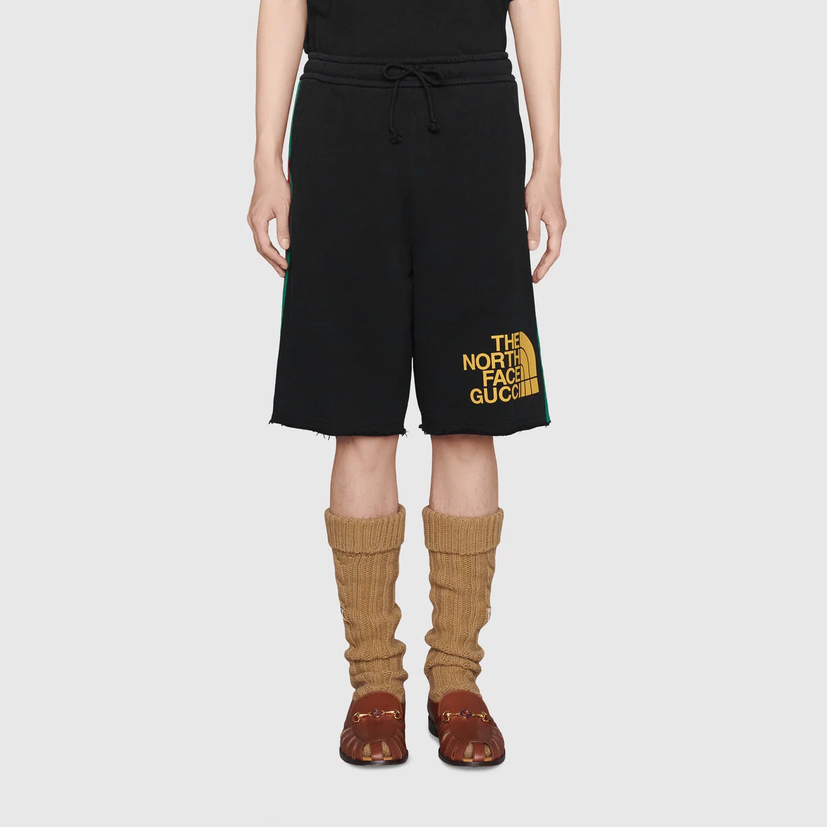 The North Face x Gucci Web print cotton shorts - 3