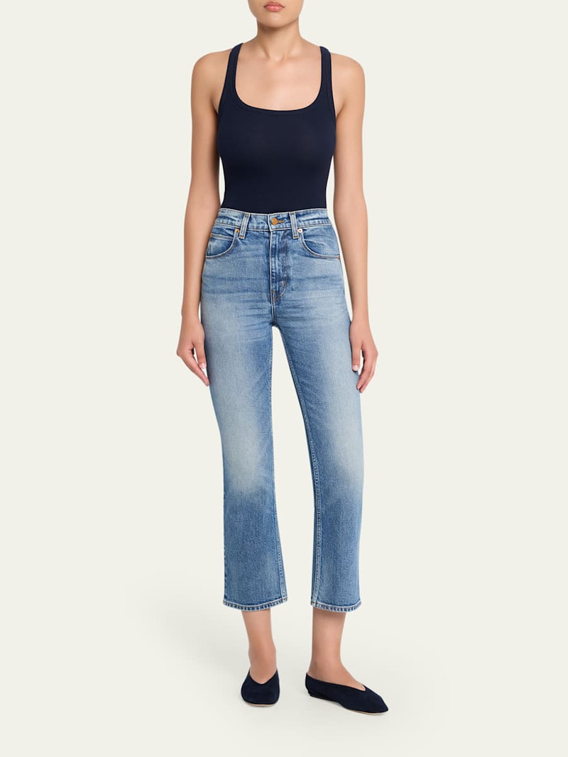 JAMIE HALLER The Kenickie Kickflare Crop Jeans outlook