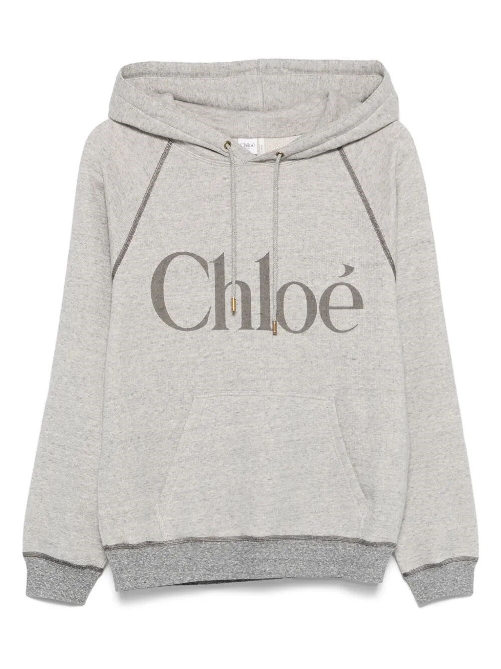 The LOGO CLASSIC HOODIE by CHLOE is a premium sweatshirt that combines luxury and comfort. Crafted f - 1