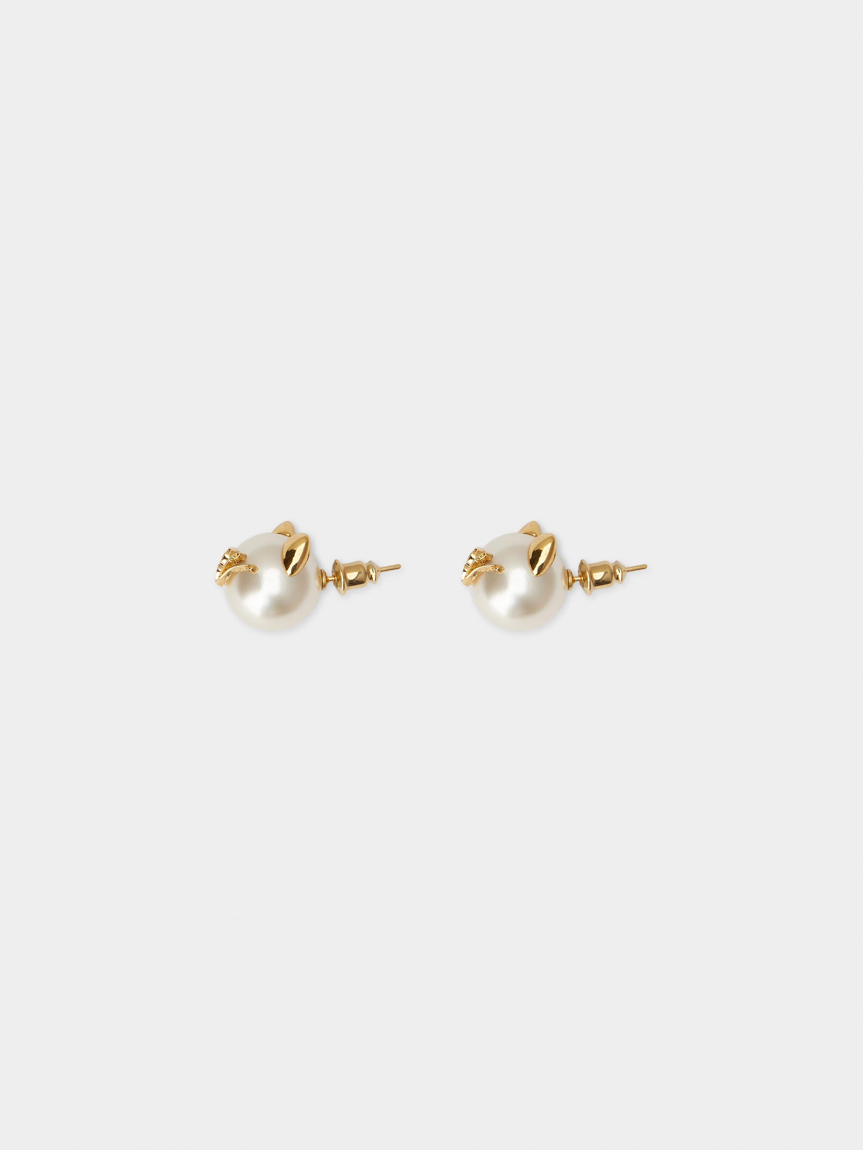 Pearl Cat Earrings 4