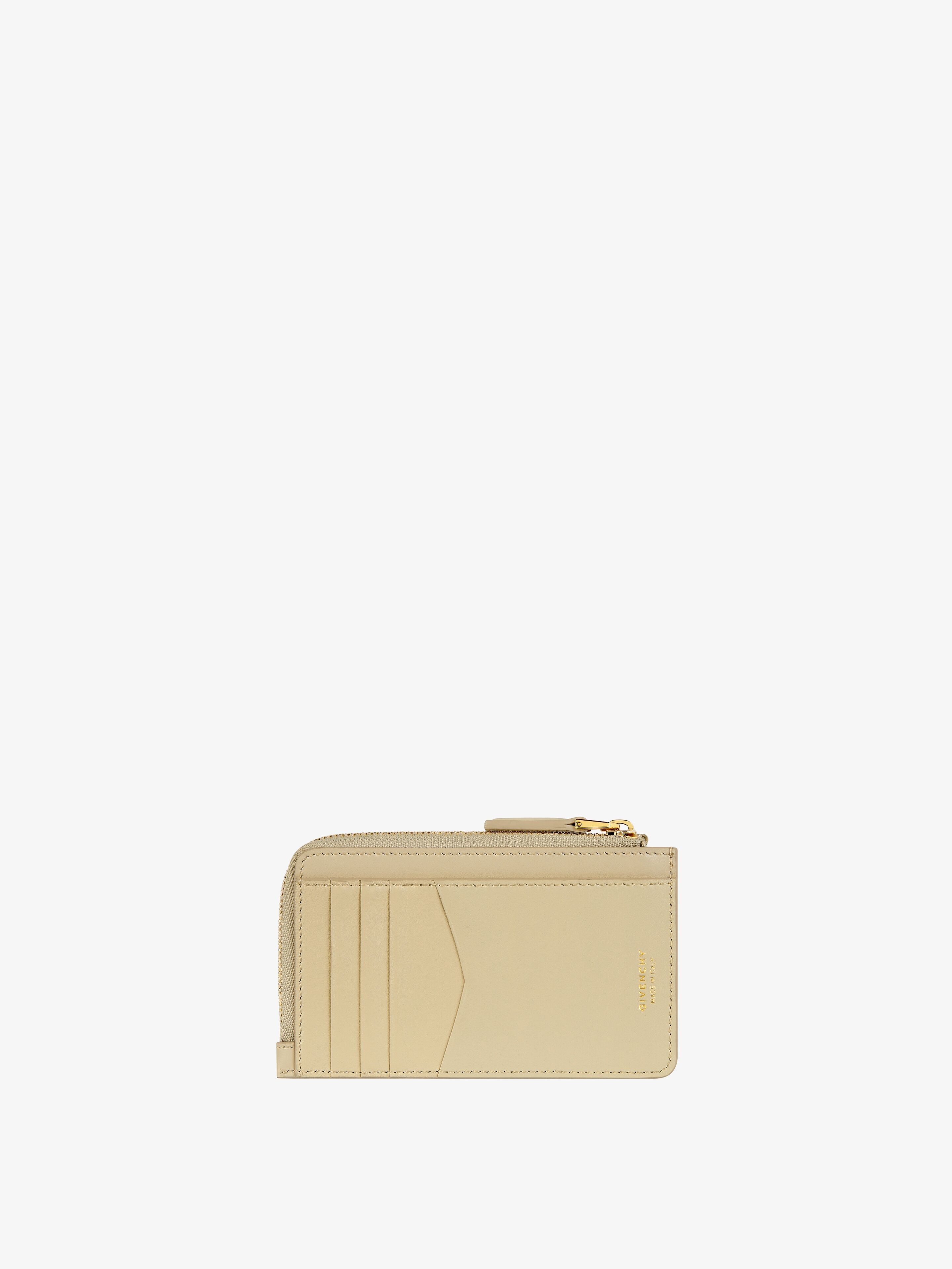 G-CUT ZIPPED CARDHOLDER IN 4G LEATHER - 2