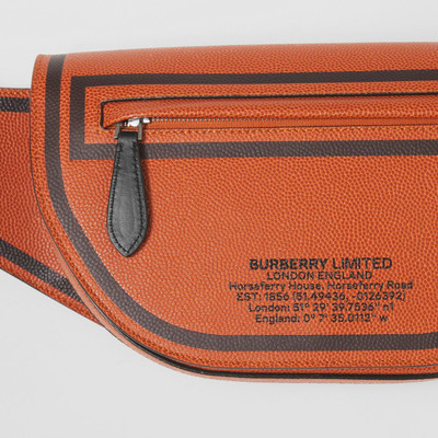 Burberry Small Location Print Leather Olympia Bum Bag outlook