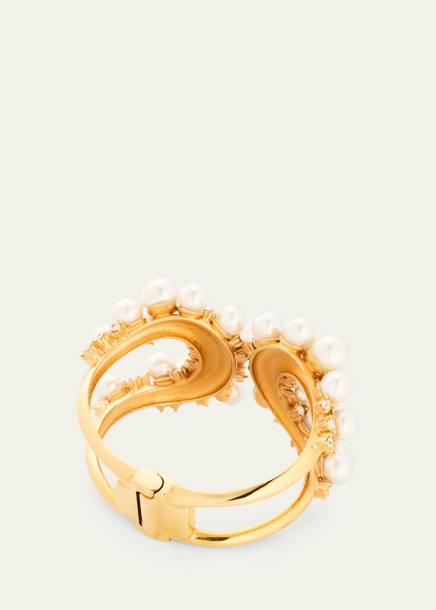 Pearly Pave Cluster Bracelet - 4