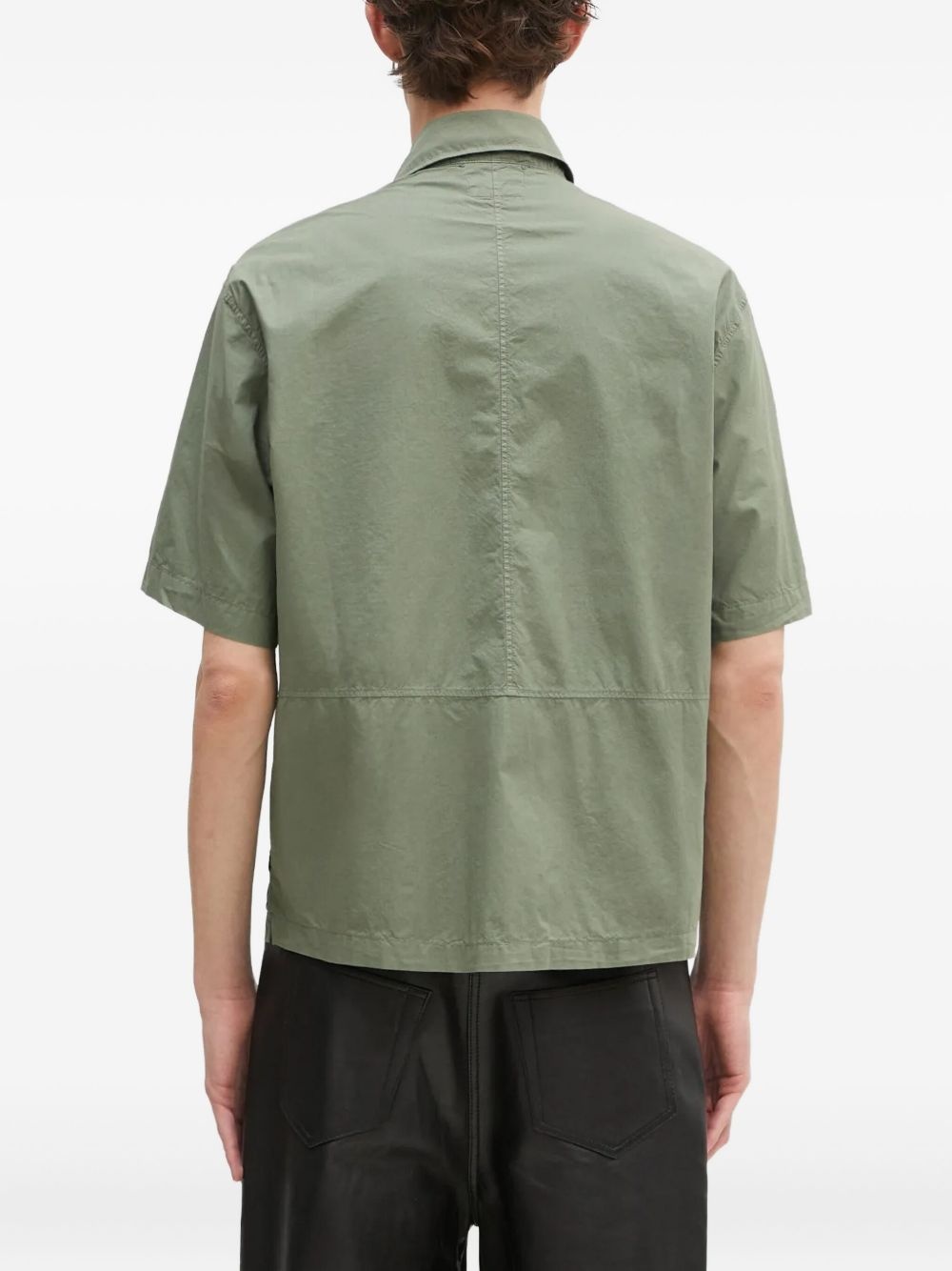 Popeline double-pocket short-sleeve shirt - 3