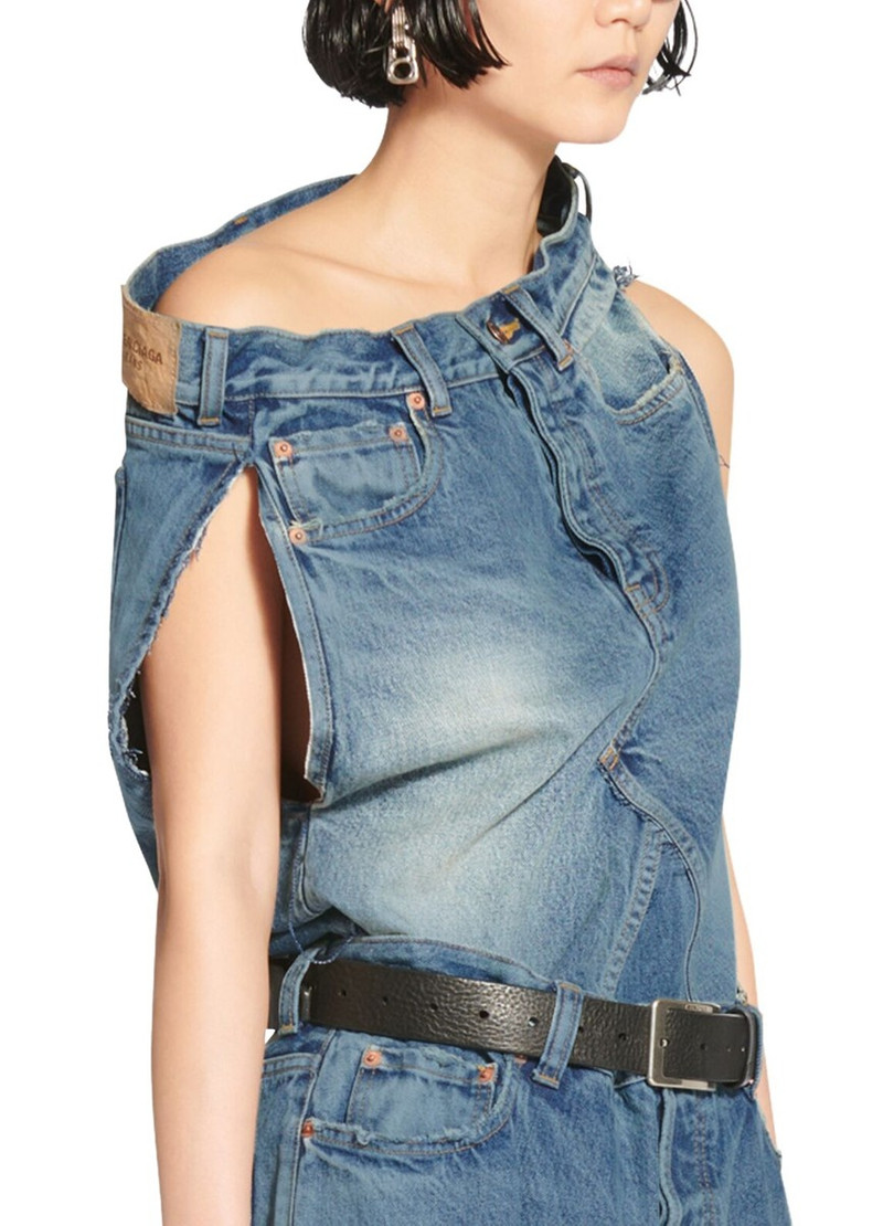 sleeveless denim asymmetrical top 5
