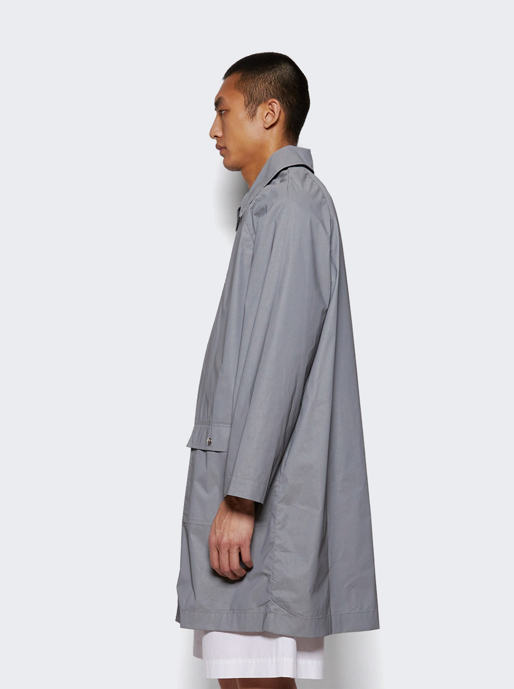 Reflective Rain Coat Grey Reflective - 3