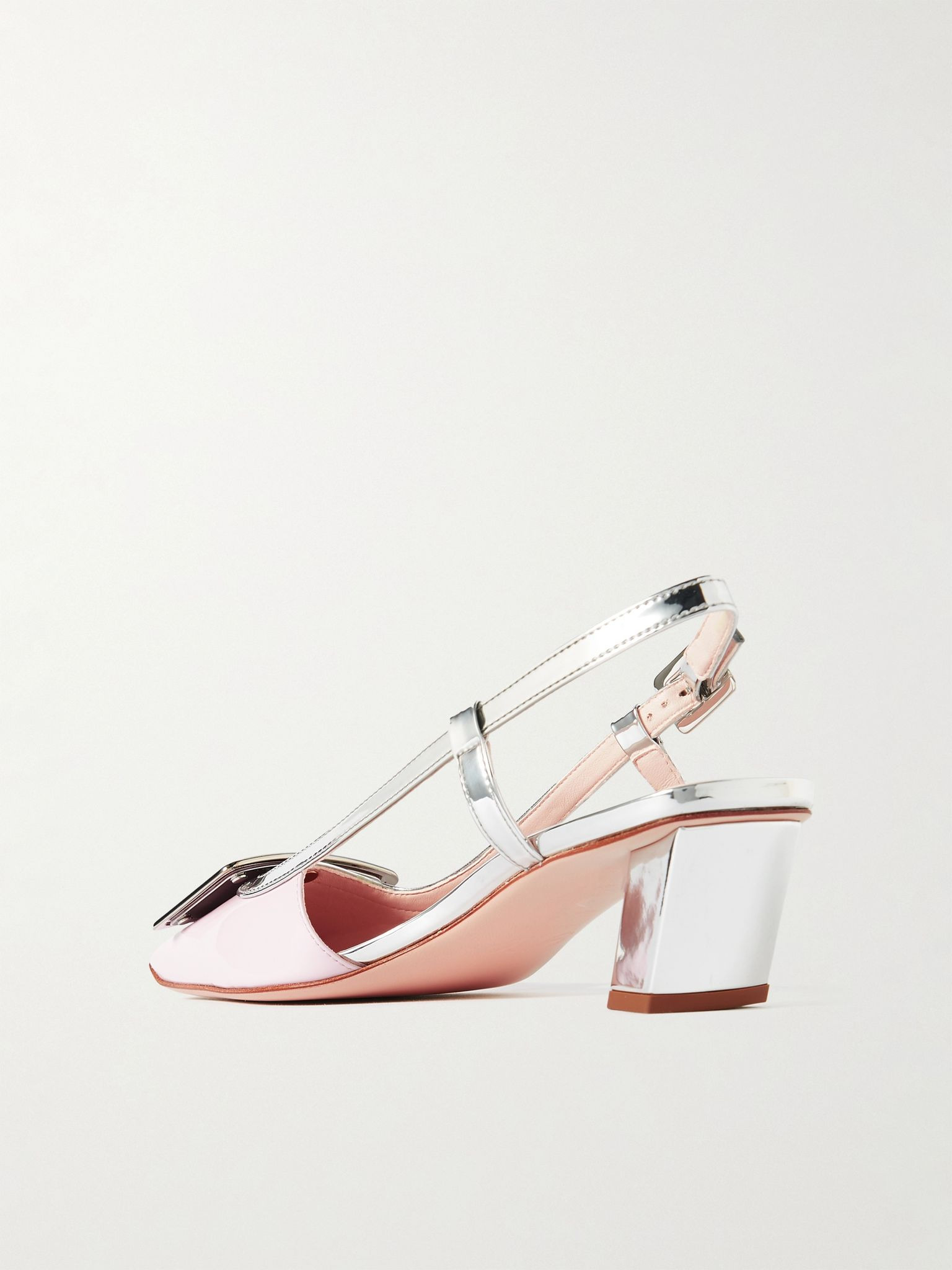Belle Vivier patent-leather slingback pumps Baby pink - 3