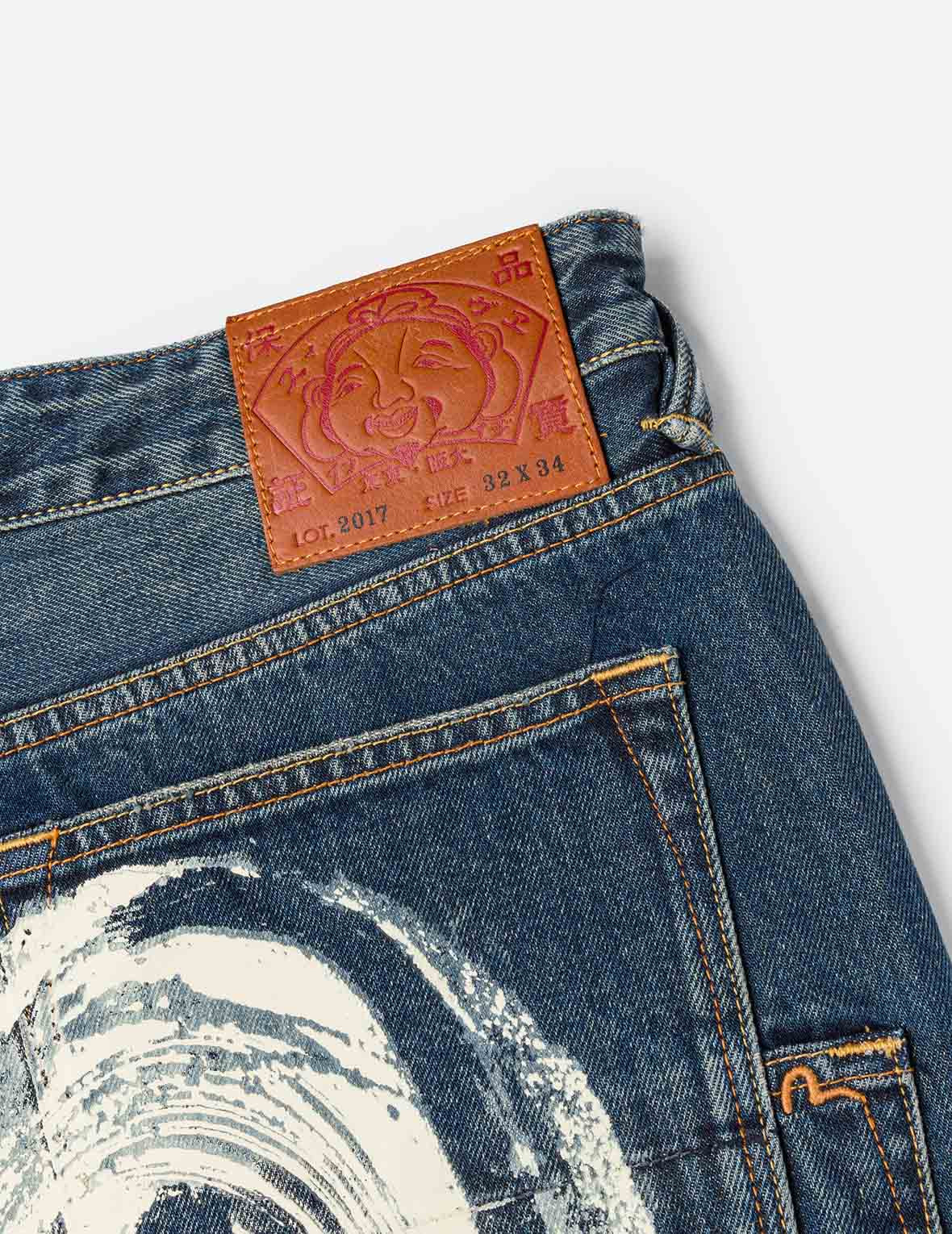 7-Pocket Design Washed Daicock Print Carrot Fit Jeans #2017 - 11