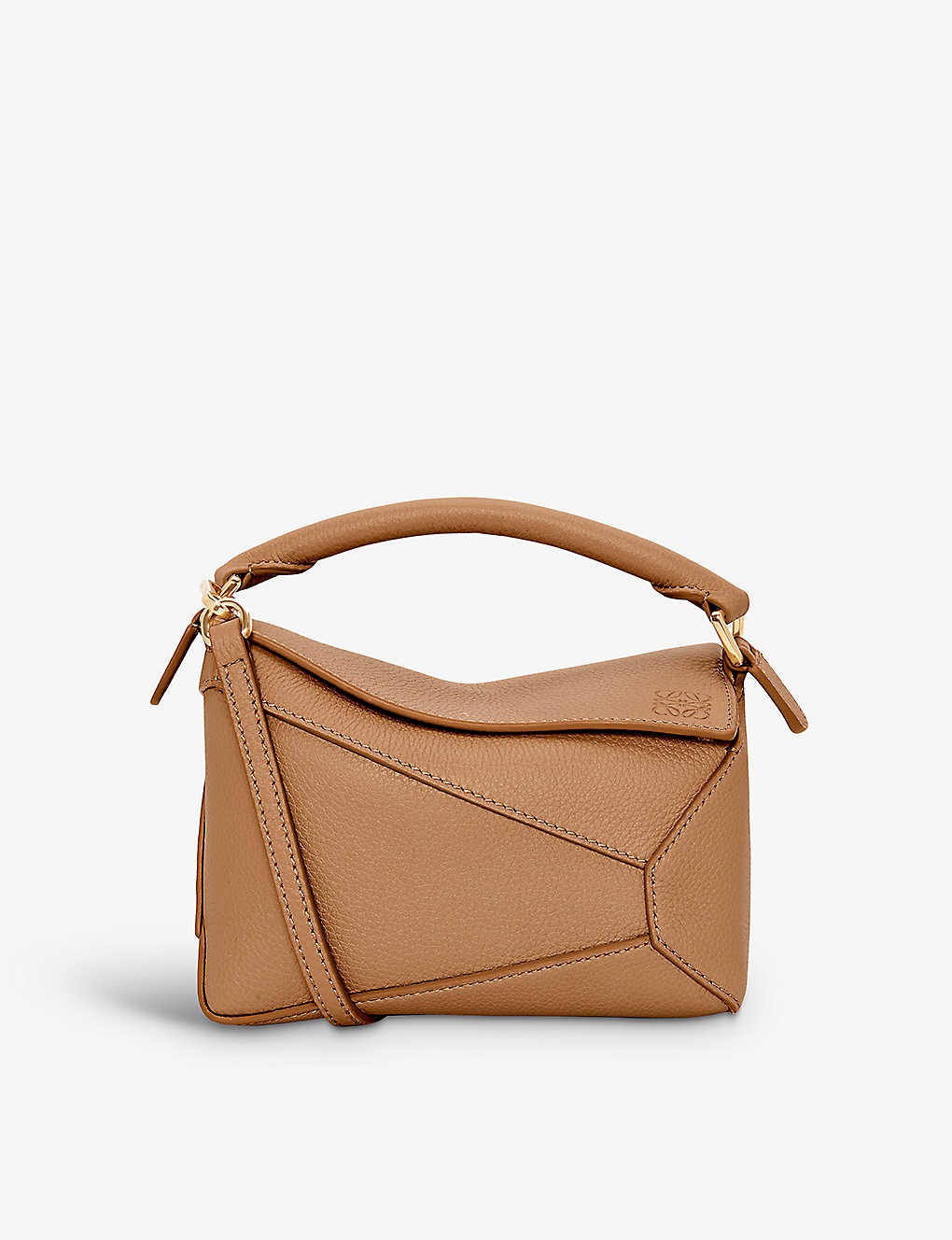 Puzzle mini leather cross-body bag - 1