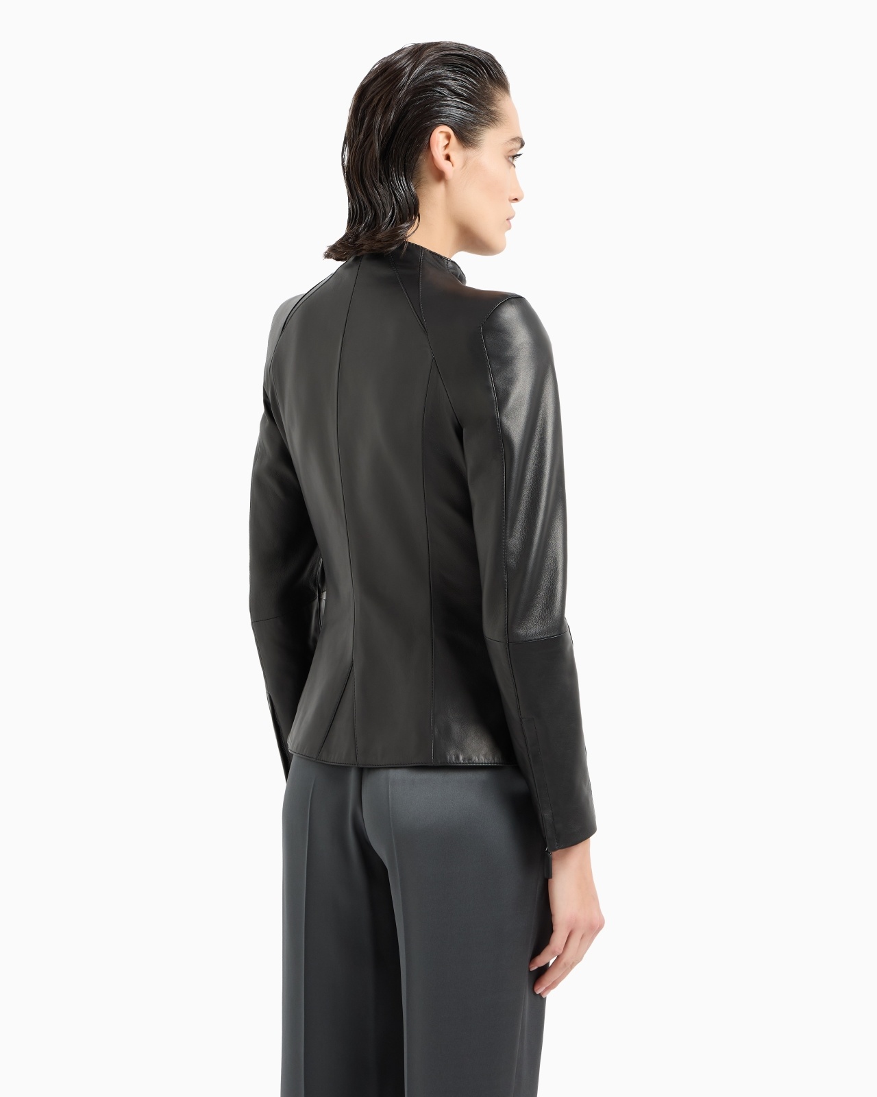 NAPPA-LEATHER JACKET WITH ZIP - 3