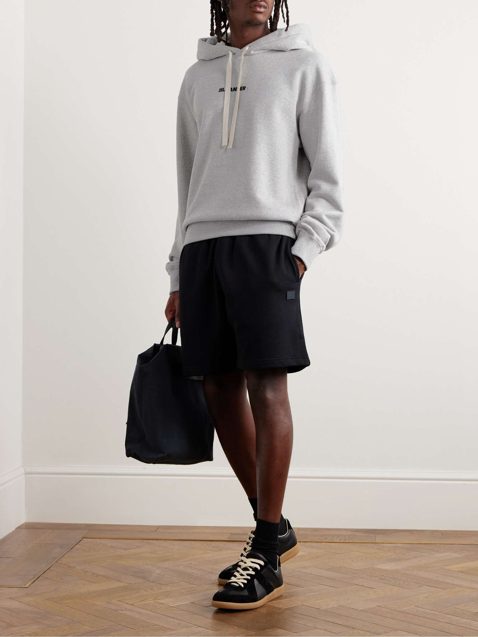 スウェット・トレーナー JIL SANDER COTTON HOODIE WITH LOGO Jil Sander Logo-Print Cotton-Jersey Hoodie | REVERSIBLE