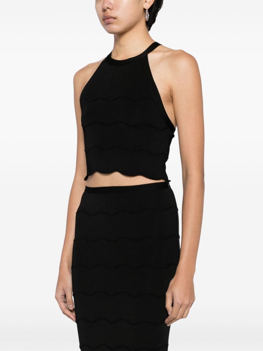 wave halterneck top - 3