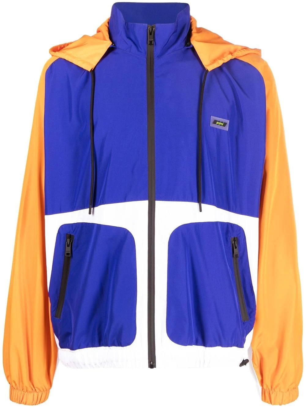 colour-block bomber jacket - 1