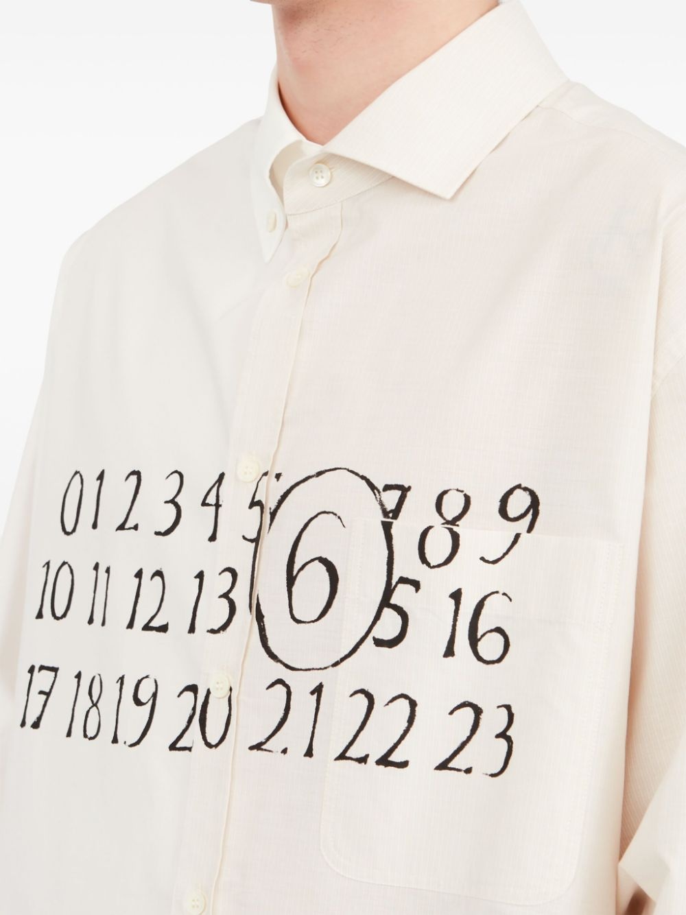 asymmetric cotton shirt - 7