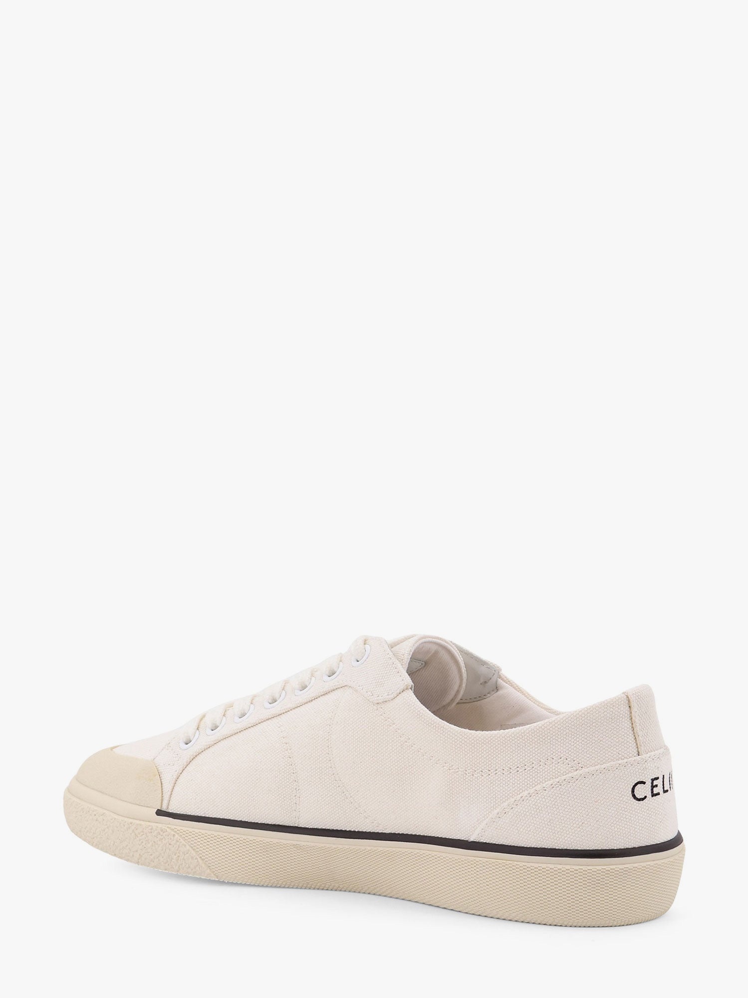 関税込 CELINE ALAN SNEAKERS WITH TRIOMPHE IN Canvas Women's Celine Alan sneakers with Triomphe in canvas