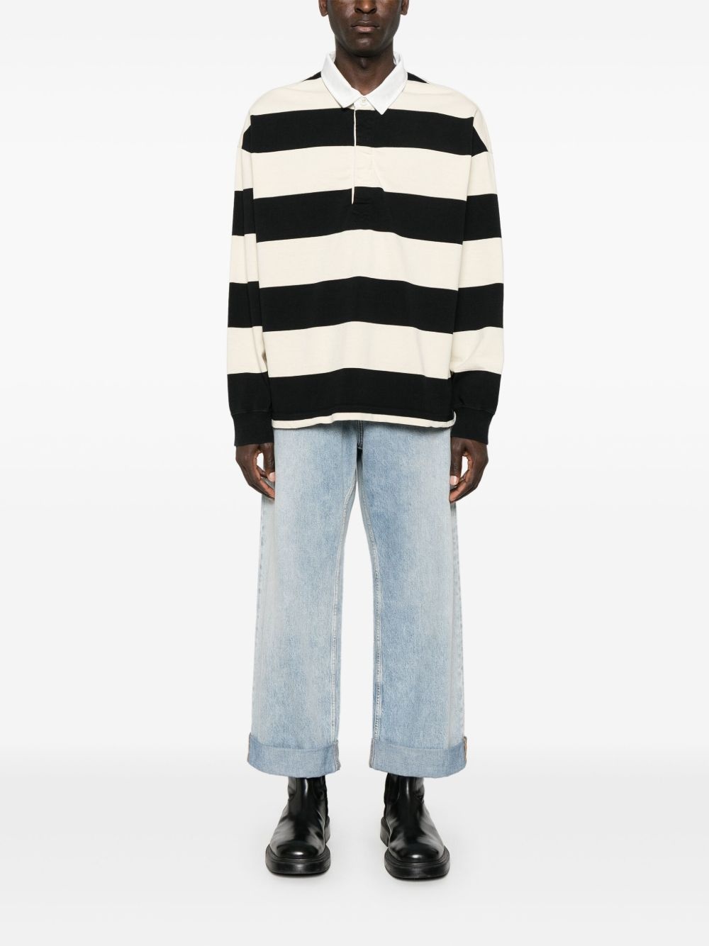 striped polo shirt - 2