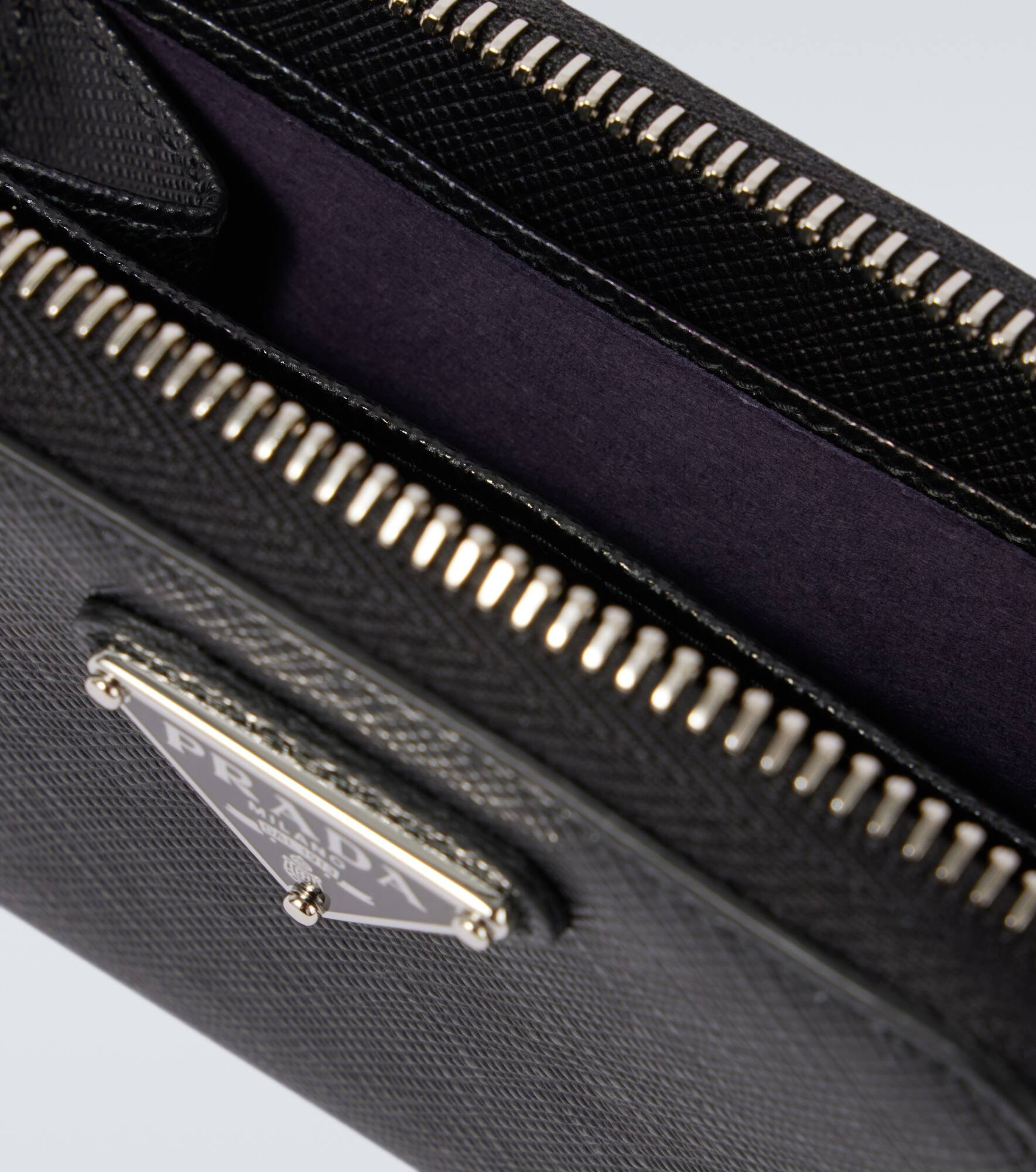 Logo Saffiano leather coin purse - 2