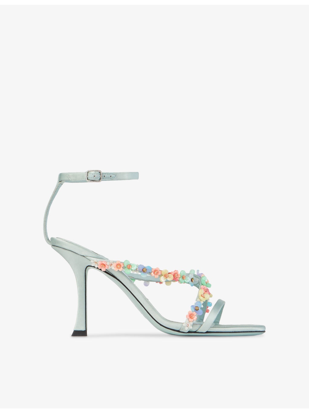 Blanche 90 Satin Heeled Sandals - 1