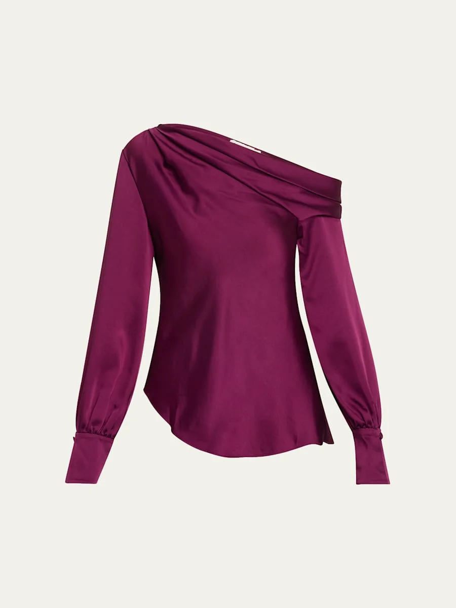 Alice Draped One-Shoulder Top - 1