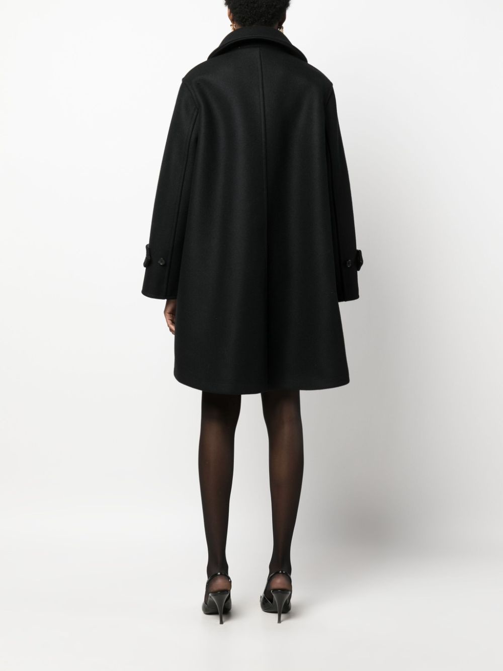 short wool duffle coat - 4