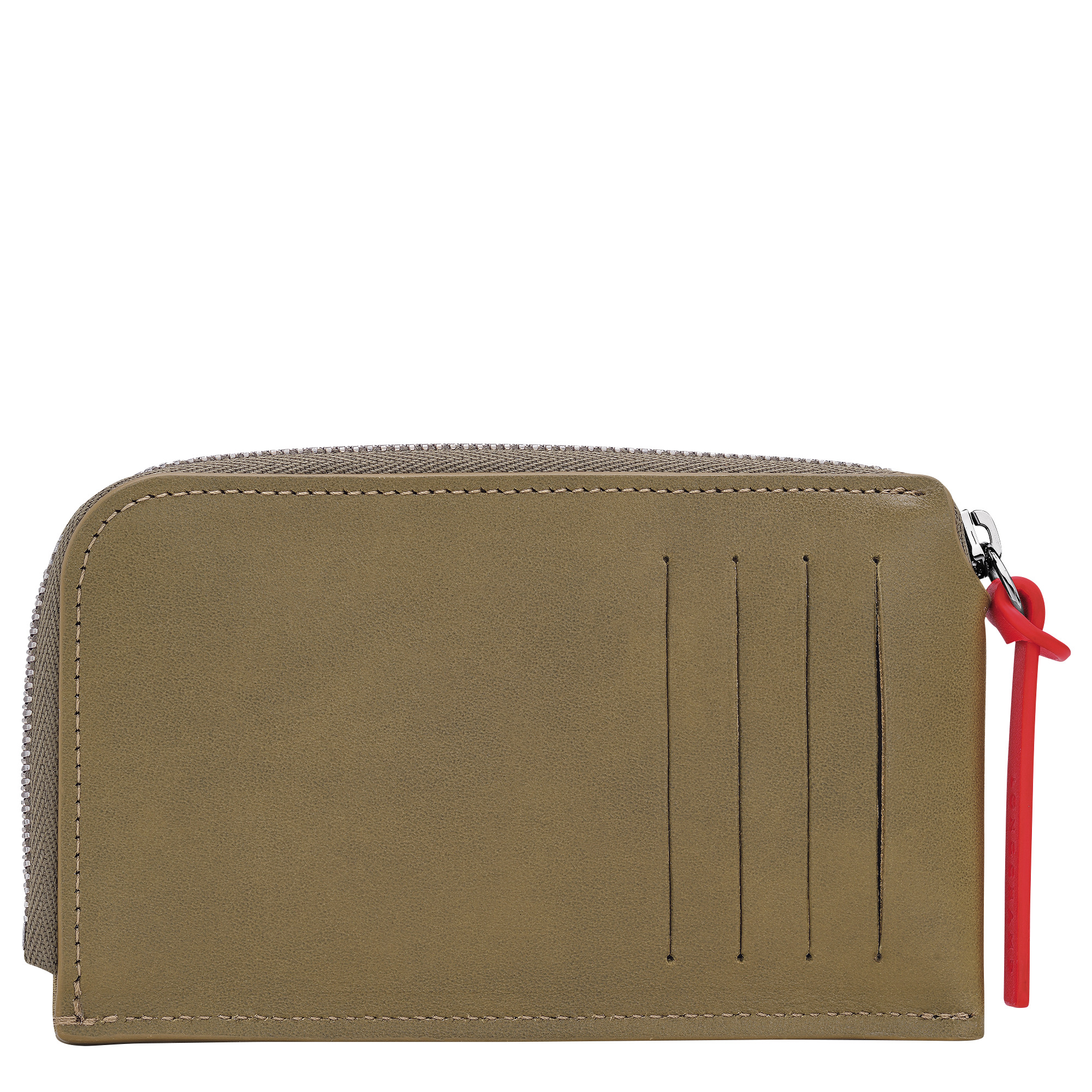 Longchamp Pocket Card holder Olive - Leather - 2