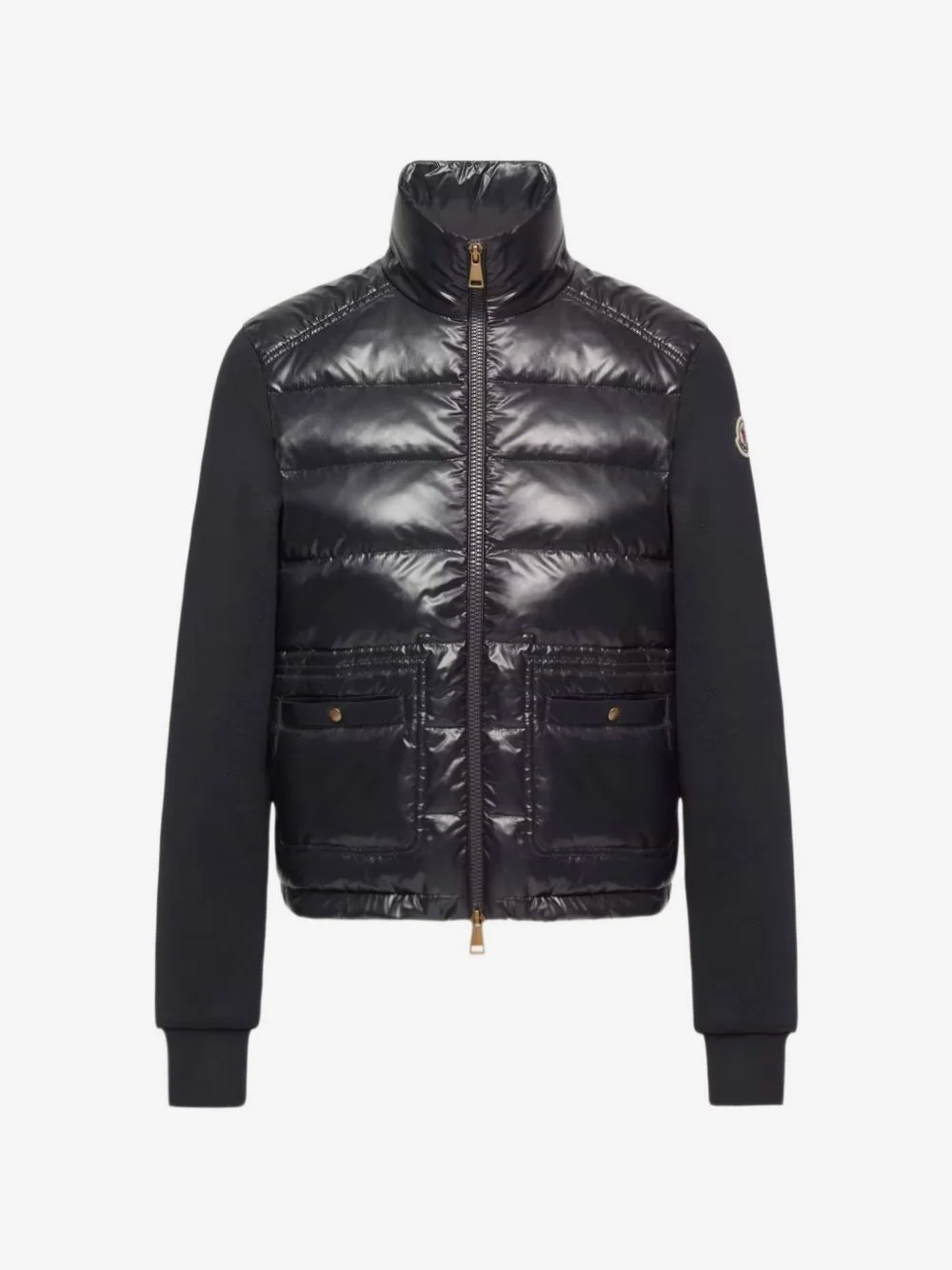 quilted panelled jacket - 1