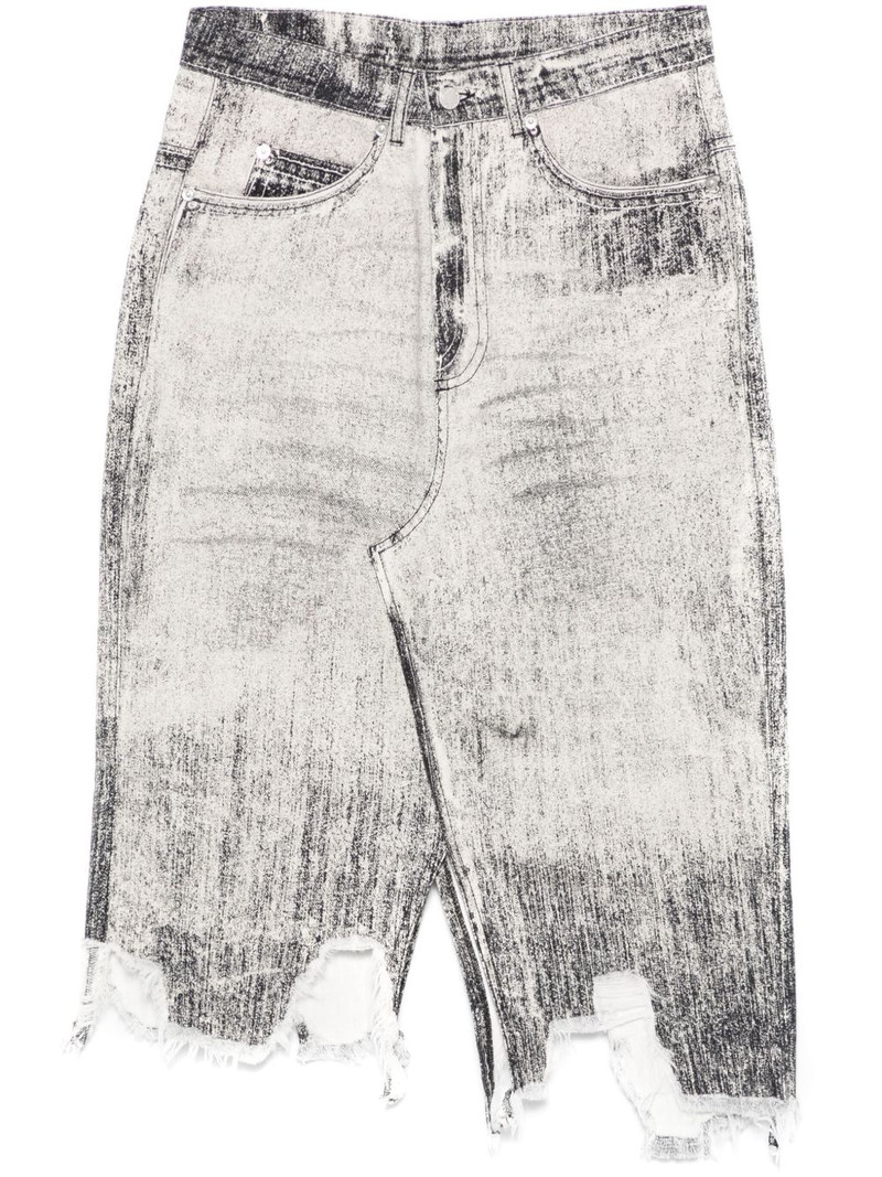 denim midi skirt 1
