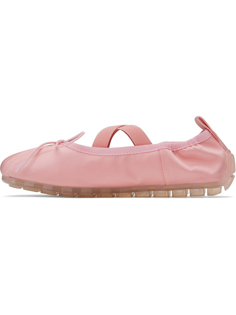 Pink Grip Ballerina Flats 3