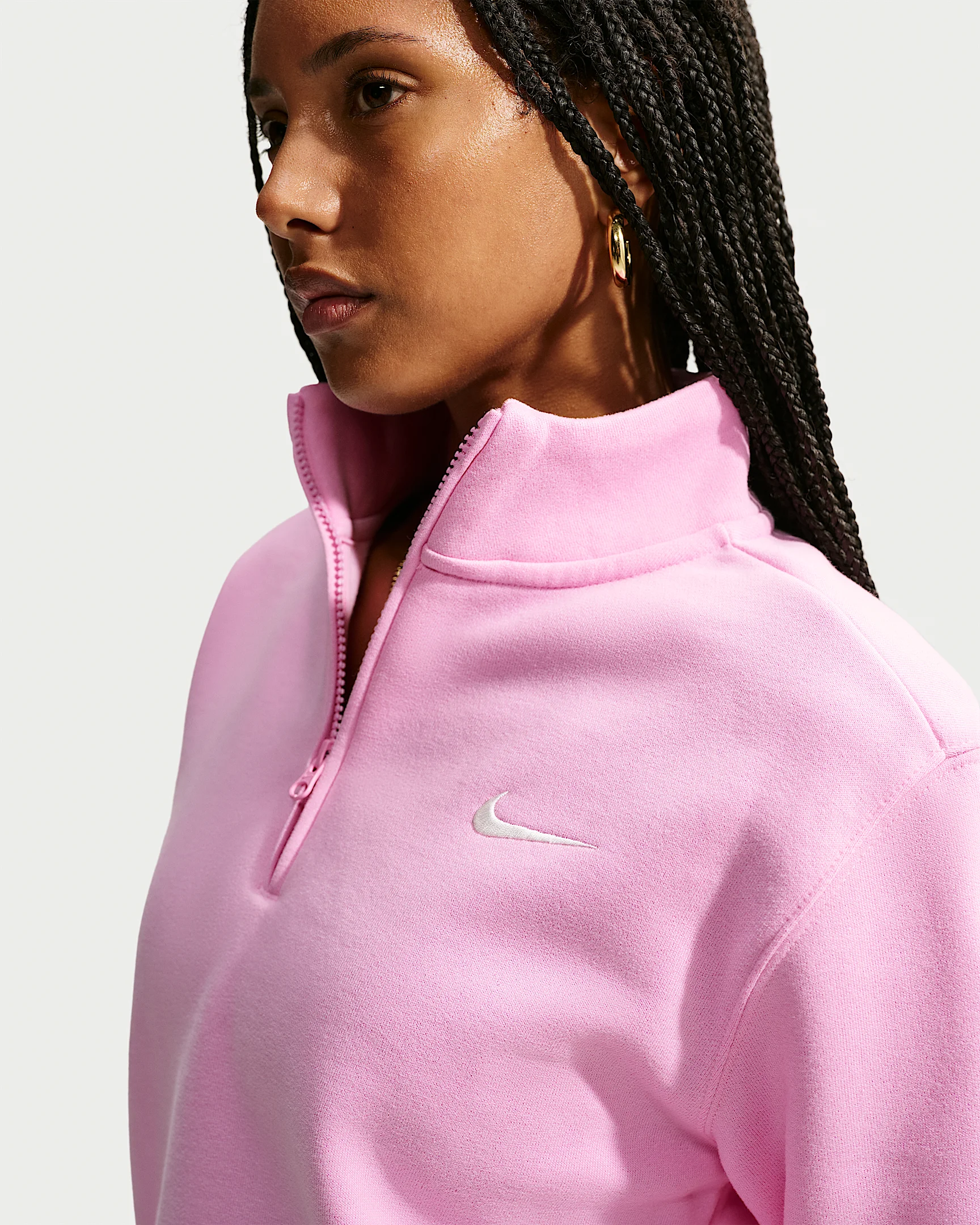 Nike Studio Fleece Medium Weight Women's 1/4-Zip Top - 1