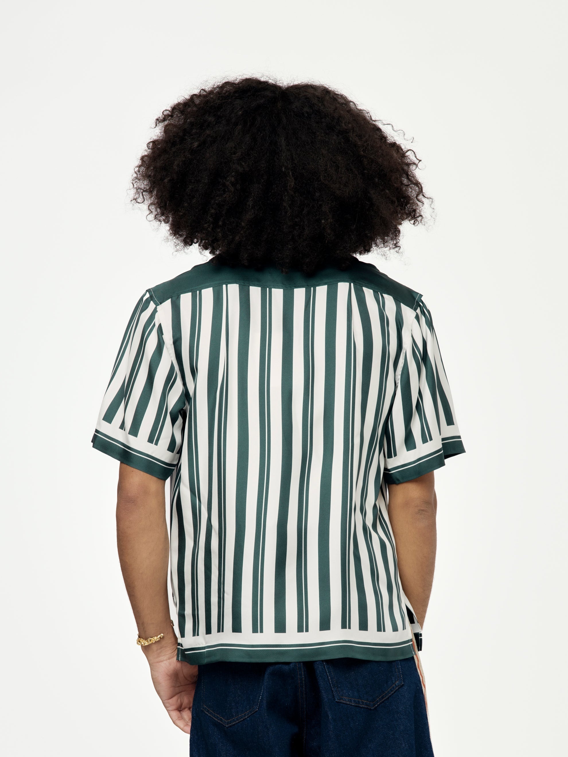 JUNE BOWLING SHIRT (IVORY/GREEN) - 4