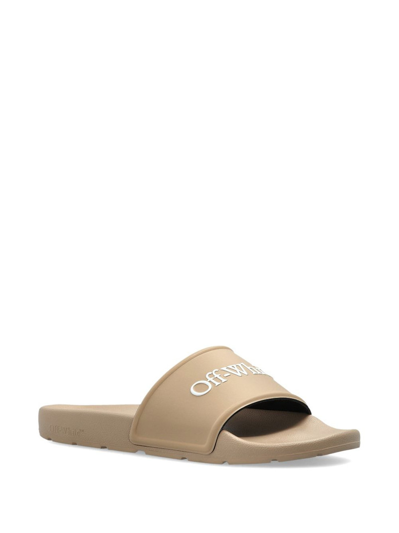 Off-White embossed-logo slides outlook