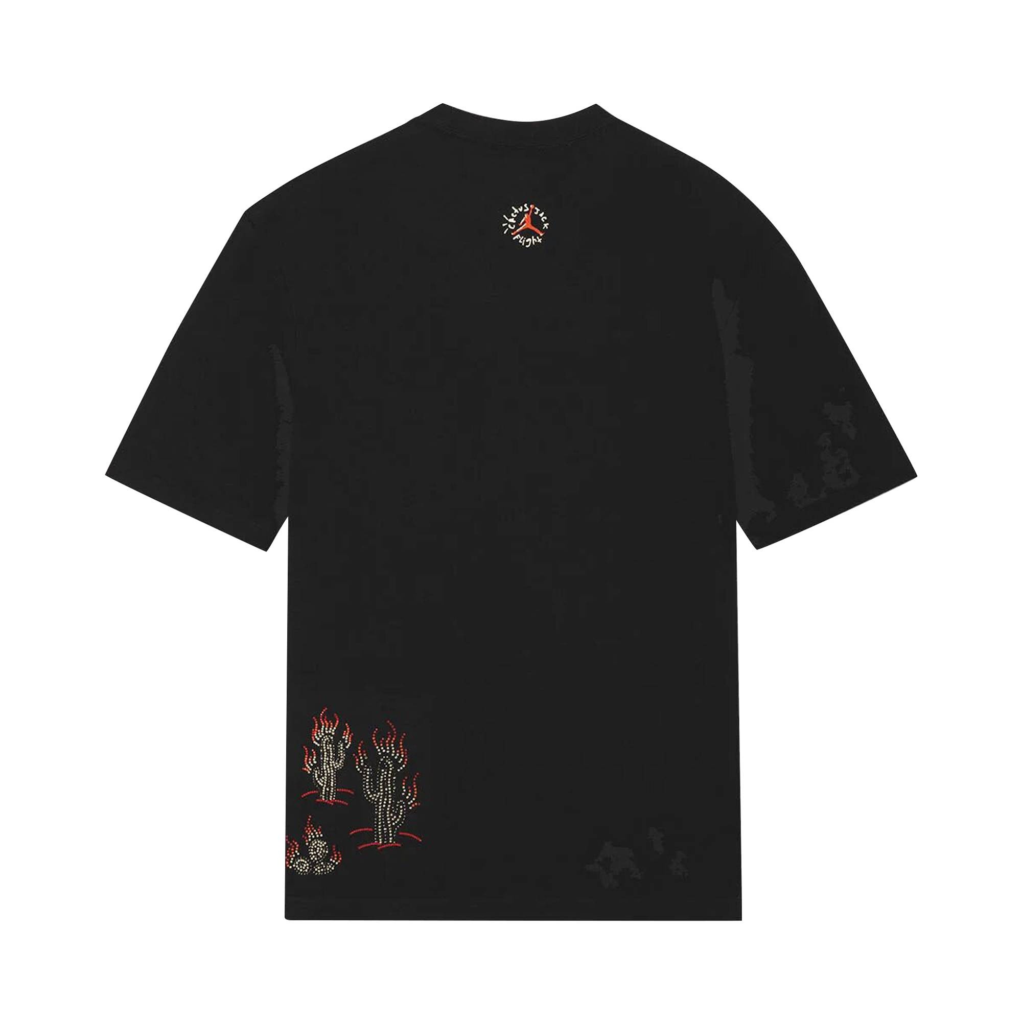 Air Jordan x Travis Scott Flight Graphic T-Shirt 'Black' - 2
