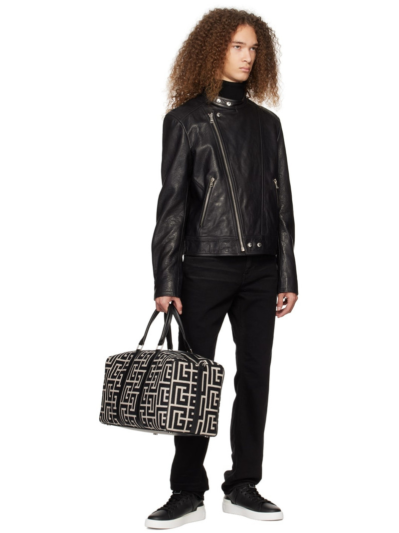 Balmain Black Embroidered Jeans outlook