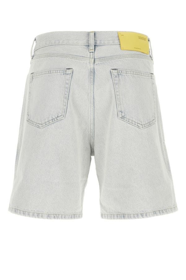 Off White Man Denim Bermuda Shorts - 2