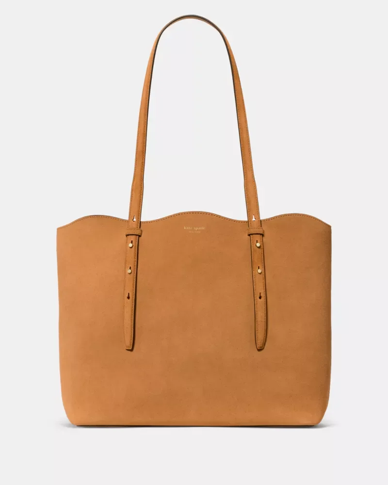 Do It All Wavy Suede Tote Bag - 1
