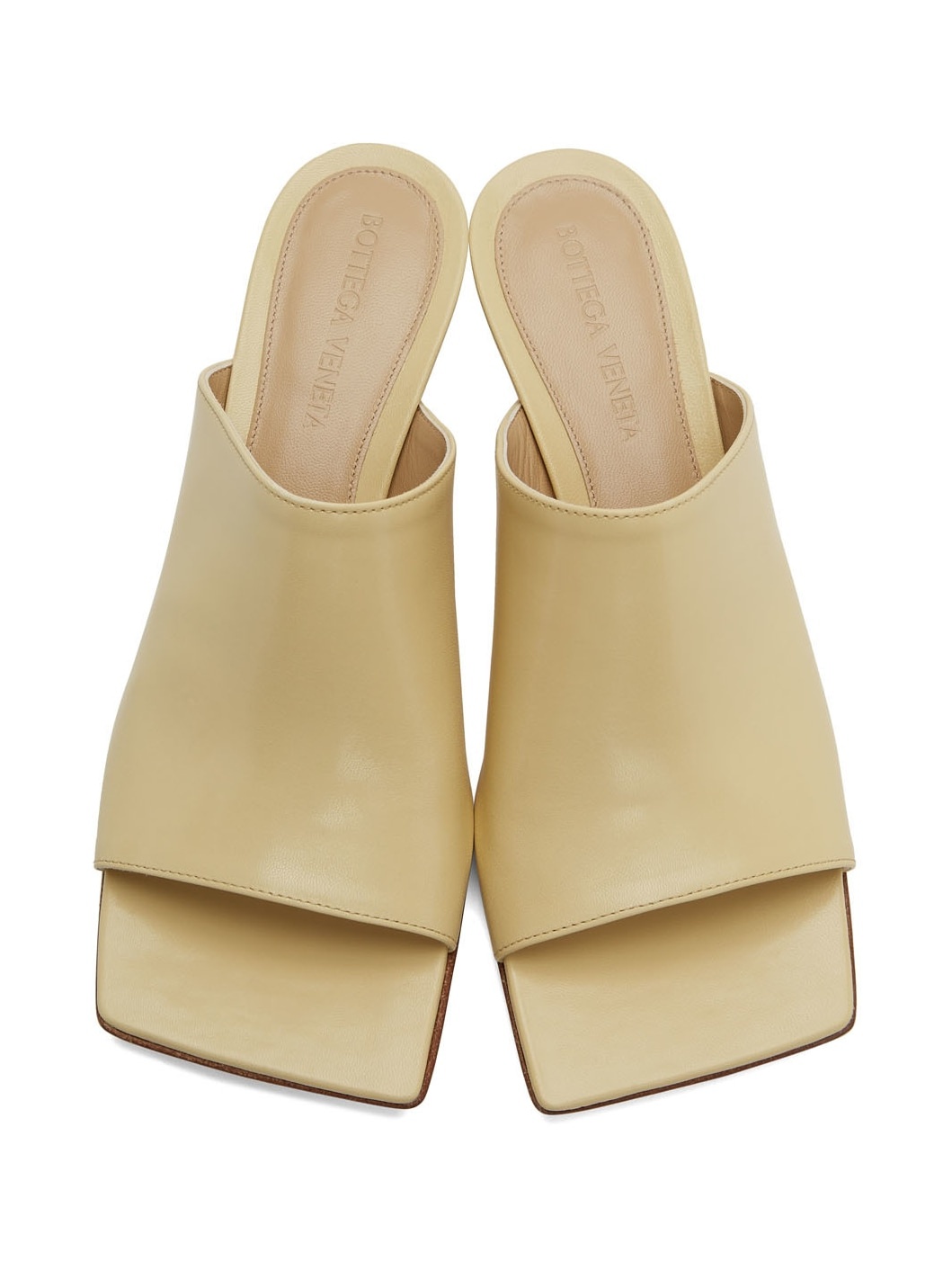 Yellow Stretch Mule Sandals - 5